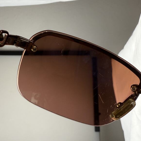 Coach Sunglasses mod. Bleecker S322 Burgundy Rimless Vintage SCRATCHED main image 8